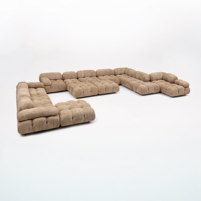1970s Mario Bellini Camaleonda Modular Sectional for B&b Italia, 1970s, 15 Pieces, New Bouclé For Sale - Image 5 of 18