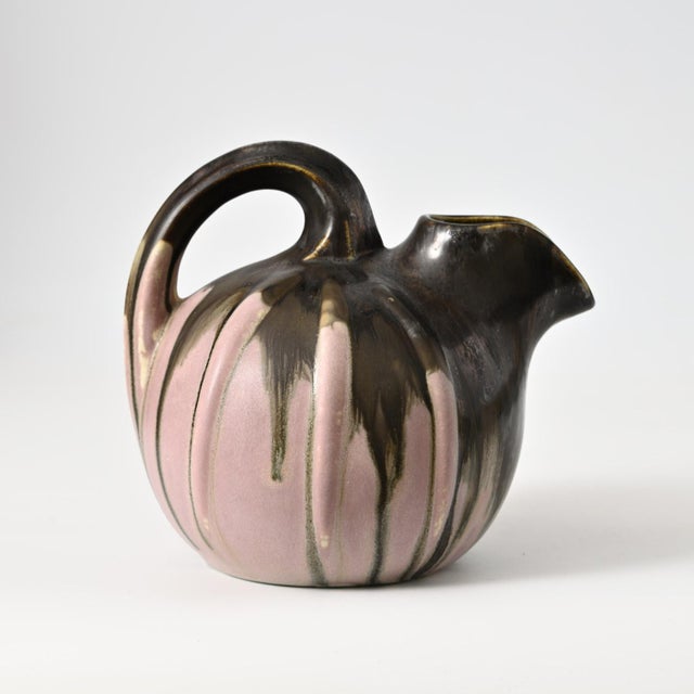 French Drip Glaze Jug frpm Gilbert Metenier, 1920s For Sale - Image 4 of 13