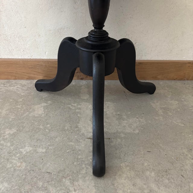 Side Table in Black Wood For Sale - Image 4 of 6
