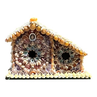 Vintage Shell Encrusted Bird House For Sale