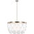 Transitional Sean Lavin By Visual Comfort Studio Mellita 8-Light Pendant in Satin Brass For Sale - Image 3 of 3