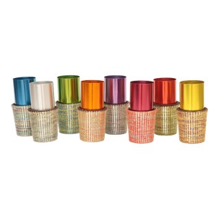 Sleeved Aluminum Tumblers, Set of 8 For Sale