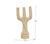 Three broad, flattened tines rise from a ringed pedestal in this Tamegroute sculpture, its bold trident silhouette echoing...