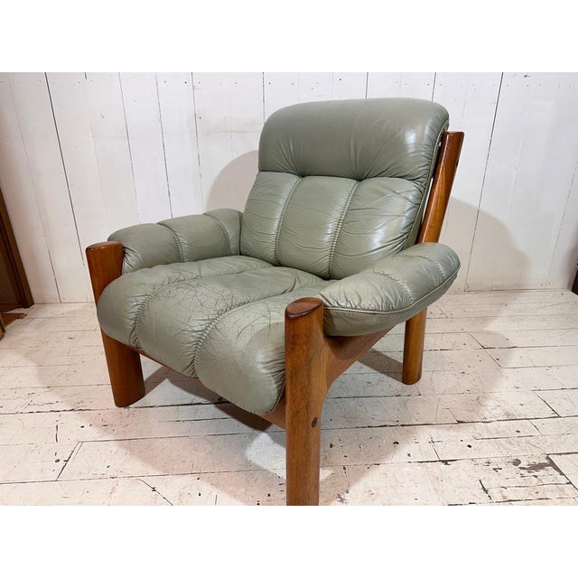 1960s Mid-Century Leather Lounge Chair from Ekornes, 1964 For Sale - Image 5 of 11