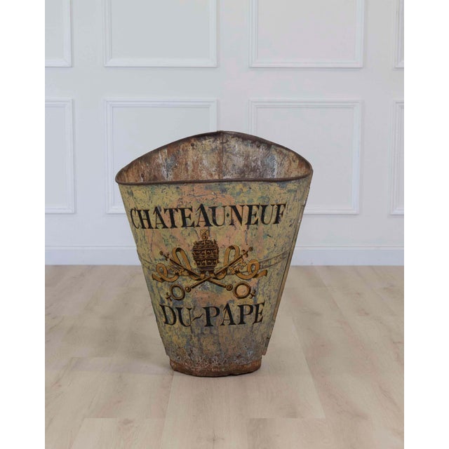 Originating in France around 1900, this grape-picking hod has been decorated with later paint. The hod was a working...