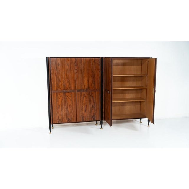 Mid-Century Wooden Double Cabinet, Italy, 1960s For Sale - Image 13 of 14