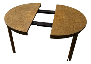 Round Wooden Extendable Table, Sweden, 1960s