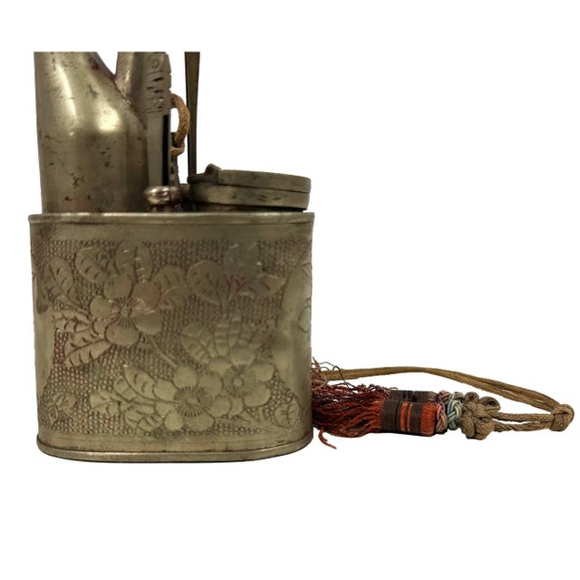 Red Late 19th Century Antique Chinese Water Pipe For Sale - Image 8 of 11