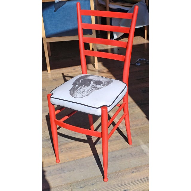 1960s Gio Ponti Style Superleggera Skull Chair For Sale - Image 9 of 9