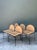Black Vintage Woven Rush and Metal Dining Chairs - Set of 5 For Sale - Image 8 of 13