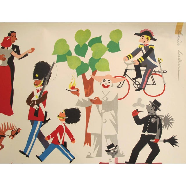 1950s 1953 Original Danish Travel Poster, Dinamarca (Denmark) For Sale - Image 5 of 6