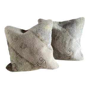 Tribal Kilim Large Pillow Covers With Feather Down Inserts - Pottery Barn - Set of 2
