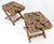 Billy Baldwin Pair of Tapestry Upholstery X Bases Benches Billy Baldwin atr. c1970s For Sale - Image 4 of 7