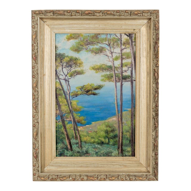 French Mid Century Côte d'Azur Painting For Sale