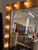 Restoration Hardware Illuminated Leaner Mirror in Aged Brass For Sale In San Francisco - Image 6 of 12
