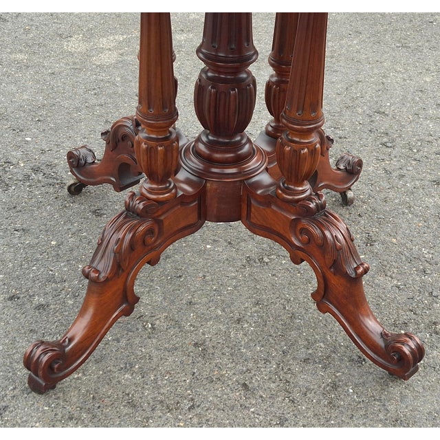 Refinished William IV Figured Mahogany Sutherland Center Table/Breakfast Table, C. 1830s For Sale - Image 9 of 14