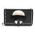 Black Vitello Elite & Mink Studded Karlito Chain Wallet For Sale
