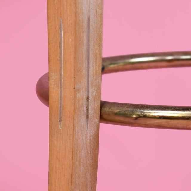 Late 20th Century Pair of Italian Grotto Swivel Bar Stools For Sale - Image 5 of 6