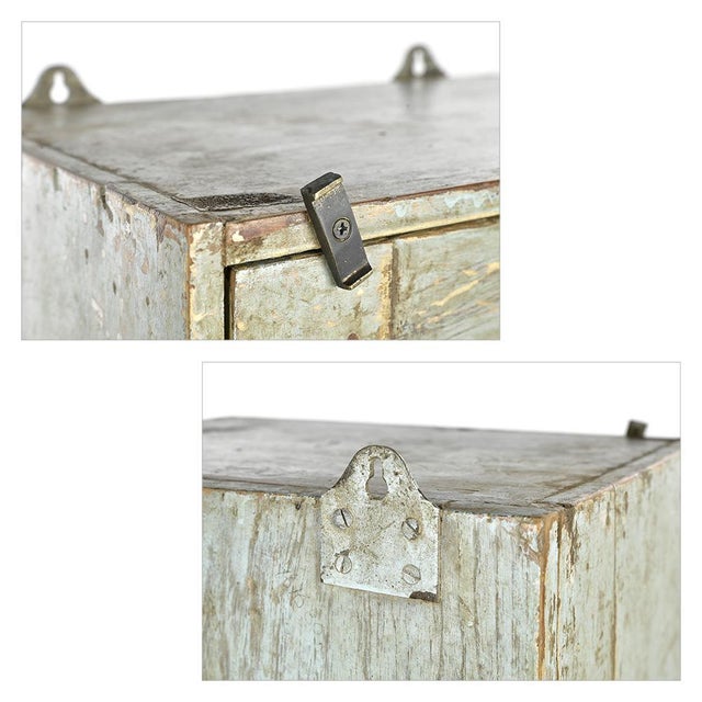 Wall Display Case in Weathered Wood For Sale - Image 5 of 7