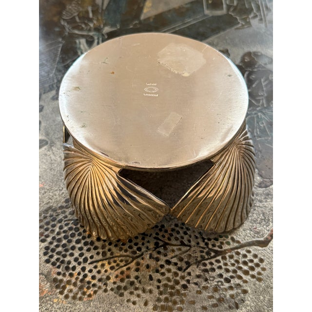 Emilia Castillo Silver Shell Shaped Wine Coaster For Sale In Miami - Image 6 of 10