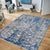 Blue Pasargad Home Transitiona Blue Area Rug- 9' 0" X 12' 2" For Sale - Image 8 of 8