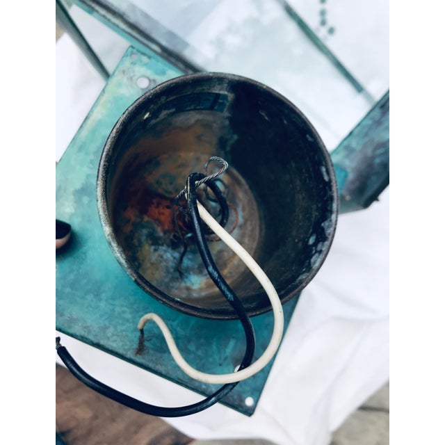 Underwriters Laboratories 1970s Underwriter Laboratories 4 Light Post Lantern For Sale - Image 4 of 11