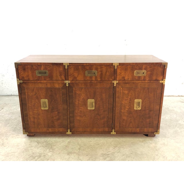 Vintage 1960s Henredon Furniture CampaignStyle Buffet Server Chairish
