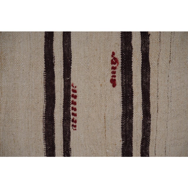Vintage Oversized Striped Turkish Kilim Rug 9' X 12'3'' For Sale - Image 9 of 11