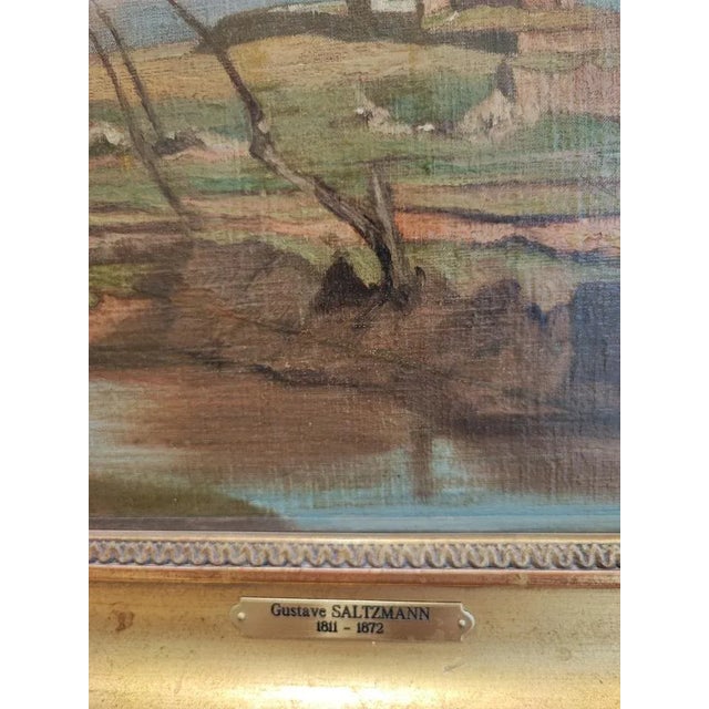 Modern Gustave Saltzmann, Campagne Romaine, Oil on Canvas, Framed For Sale - Image 3 of 10