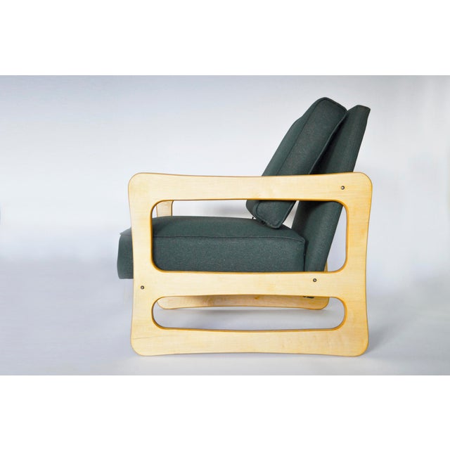 Set of Vintage Forest Green Vesta Amrchairs by Brigita Adamonienė, 1970s For Sale - Image 4 of 9