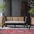 Not Yet Made - Made To Order Matthew Izzo Home Quay Bamboo and Rattan Lounge Sofa With Creme Cushion For Sale - Image 5 of 6