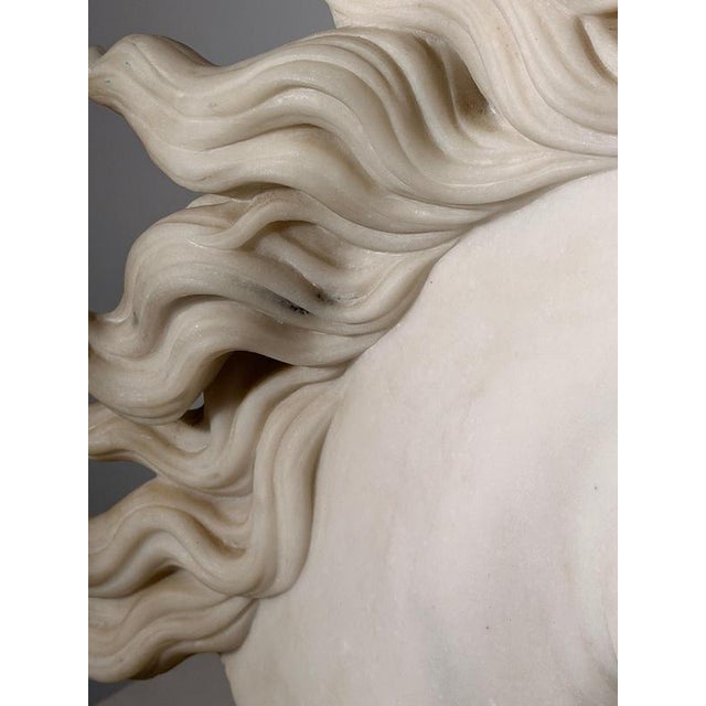 White Horse Head on Green Marble Base Sculpture by Leonardo For Sale - Image 5 of 7
