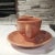 1950s Fiesta Ware Rose Tea Cup & Saucer Set by Homer Laughlin Pottery- 4 Pieces For Sale In Tulsa - Image 6 of 13