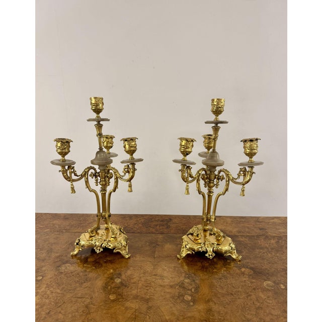 Antique 19th Century Candelabras, 1860s For Sale - Image 6 of 6
