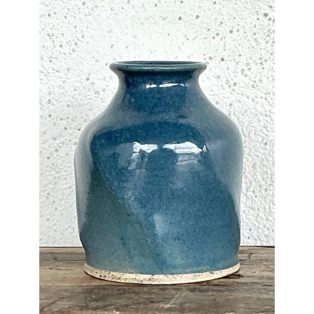 Vintage Original Studio Pottery Vase For Sale In West Palm - Image 6 of 12