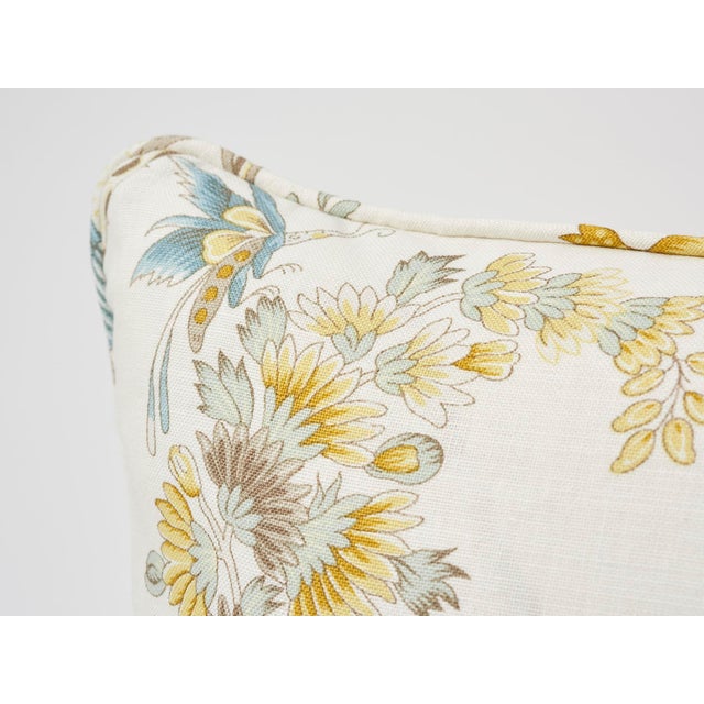 Contemporary Schumacher Campagne Print Double-Sided Pillow 18" X 18" For Sale - Image 3 of 7