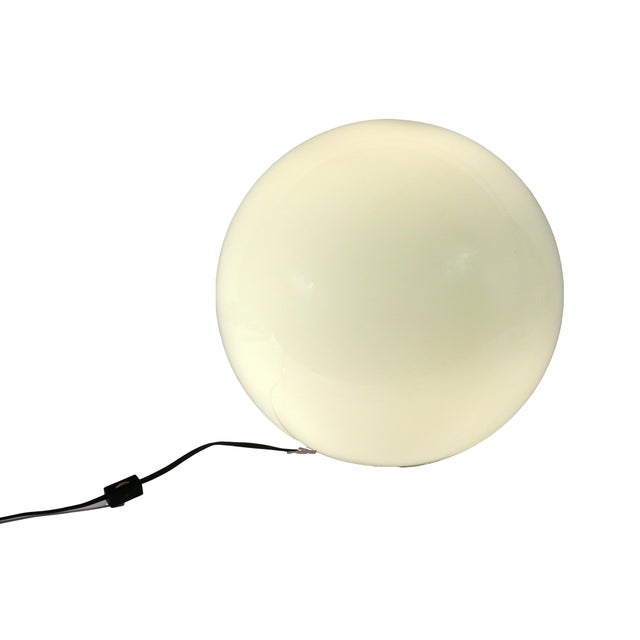 Glass 1960s Lunar Glow: Midcentury Modern Glass Orb Lamp by Paul Mayen for Habitat For Sale - Image 7 of 7