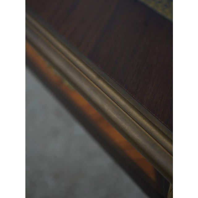 Vintage 19th Century Louis XV Style Walnut Beaureauplate Partner Writing Desk For Sale - Image 17 of 17