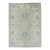 Turkish Oushak Rug Green & Blue Handwoven Wool Rug 4' X 5'5" For Sale