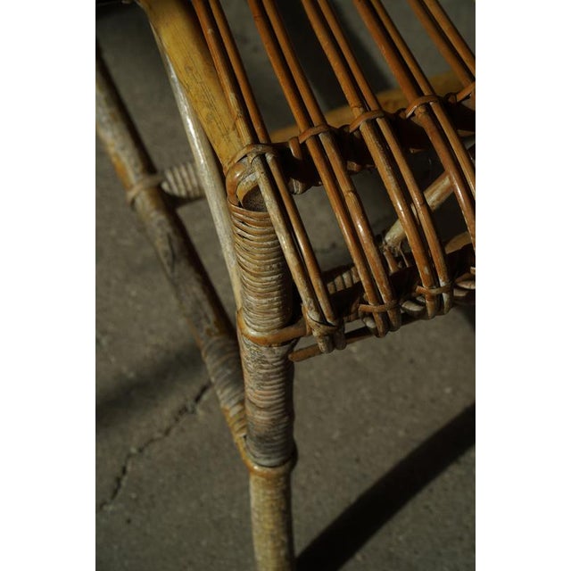 Brown Danish Modern Bamboo Dining Chairs by Robert Wengler, 1930s, Set of 6 For Sale - Image 8 of 18