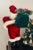 Gorgeous Vintage 1970s Santa Christmas Figurine With Porcelain Face Glass Eyes For Sale - Image 4 of 6