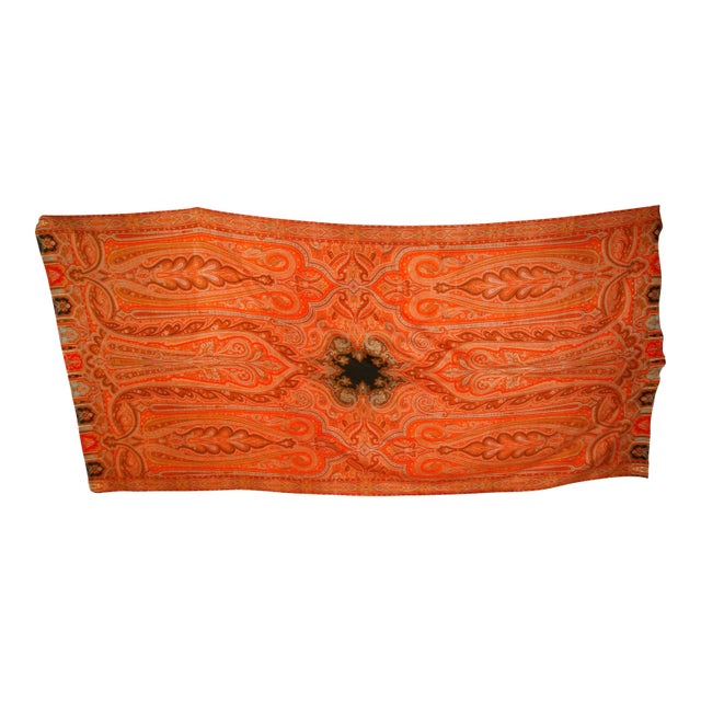 Handwoven Kashmir Paisley Blanket For Sale