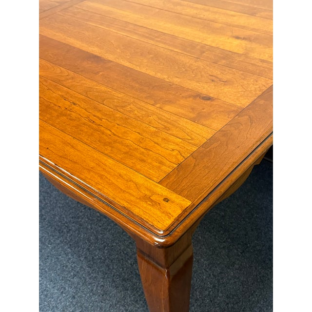 Ethan Allen Maison Collection Dining Table With 2 Leaves For Sale In New York - Image 6 of 12