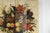 Wood Four-Panel Hand-Painted Folding Screen with Still-Life Floral Composition For Sale - Image 7 of 12
