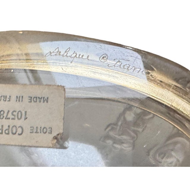 Large Lalique French Crystal Vanity Box For Sale In Los Angeles - Image 6 of 6