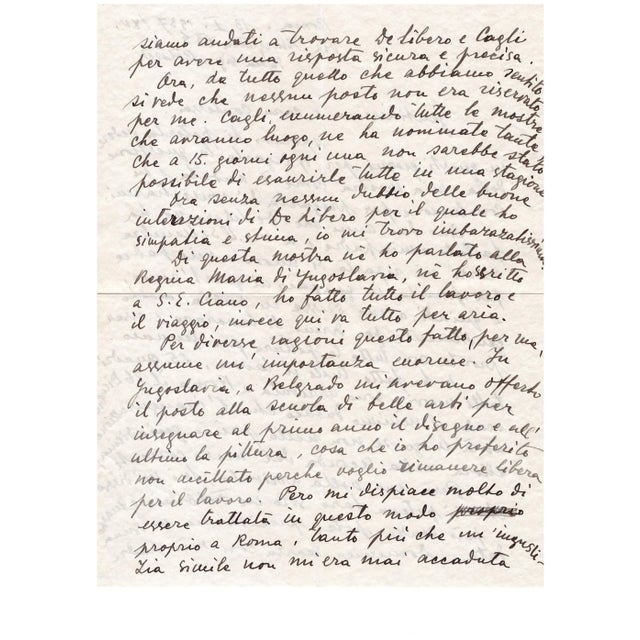 Milena Barilli, Letters by Milena Barilli to the Countess Pecci Blunt, 1943/1937 For Sale - Image 4 of 8