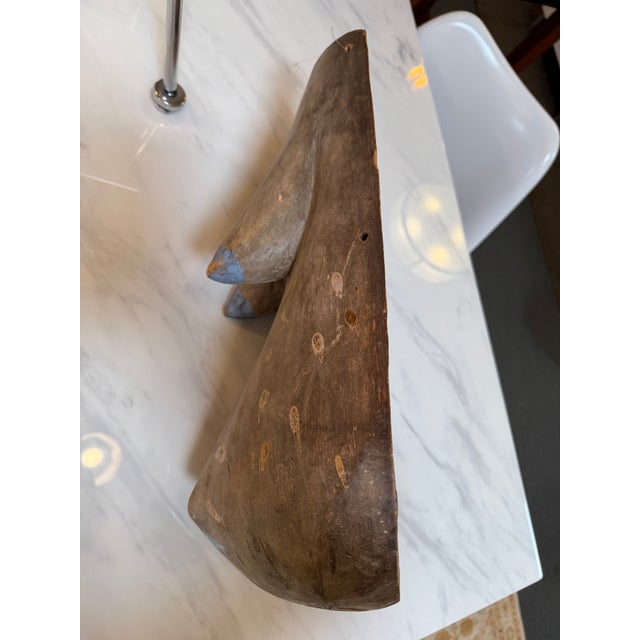 Wood Mozambique Makonde Belly Mask For Sale - Image 7 of 12