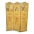 Antique French Louis XV Hand-Painted Canvas Three-Panel Screen / Room Divider For Sale