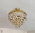 Vintage Brass & Original Emerald Green Gem Crystal Chandelier (5-Light) A breathtaking vintage French Regency-style flush...