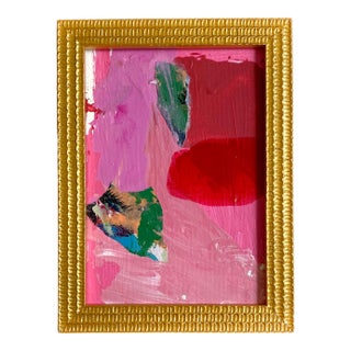 "Raspberry Candies" 2025 Framed Mini Painting by Jessalin Beutler For Sale